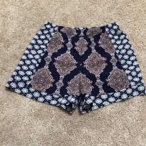 H&M navy combo size 6 printed shorts